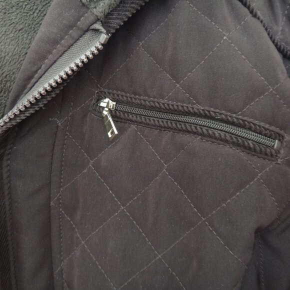 Braetan Womens Plus Jacket /Coat Brown Quilted Hooded Faux Fur Lining Sz 2X - Picture 4 of 16